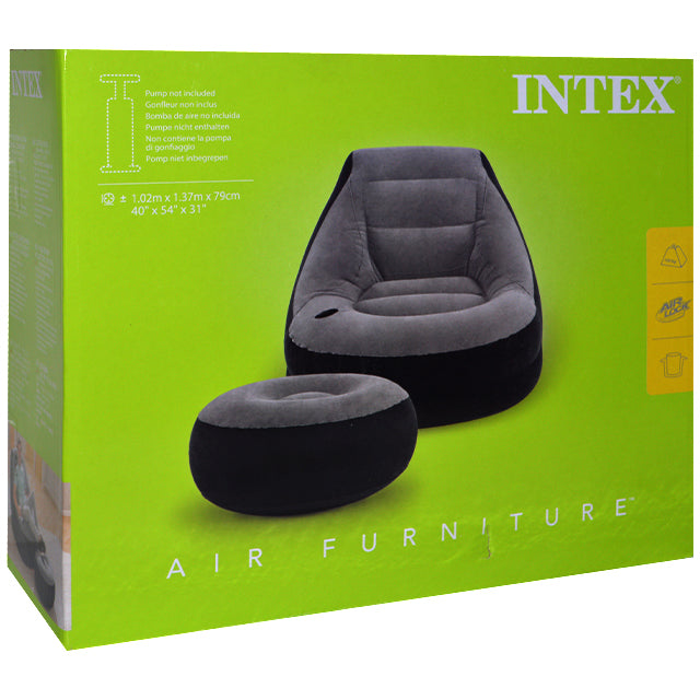 Intex Ultra Lounge Armchair With Footrest 68564 Intex Ultra Lounge Armchair With Footrest 68564